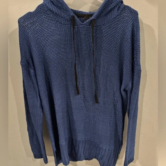 RDI Women's Blue Knit Hoodie M - Picture 3 of 4